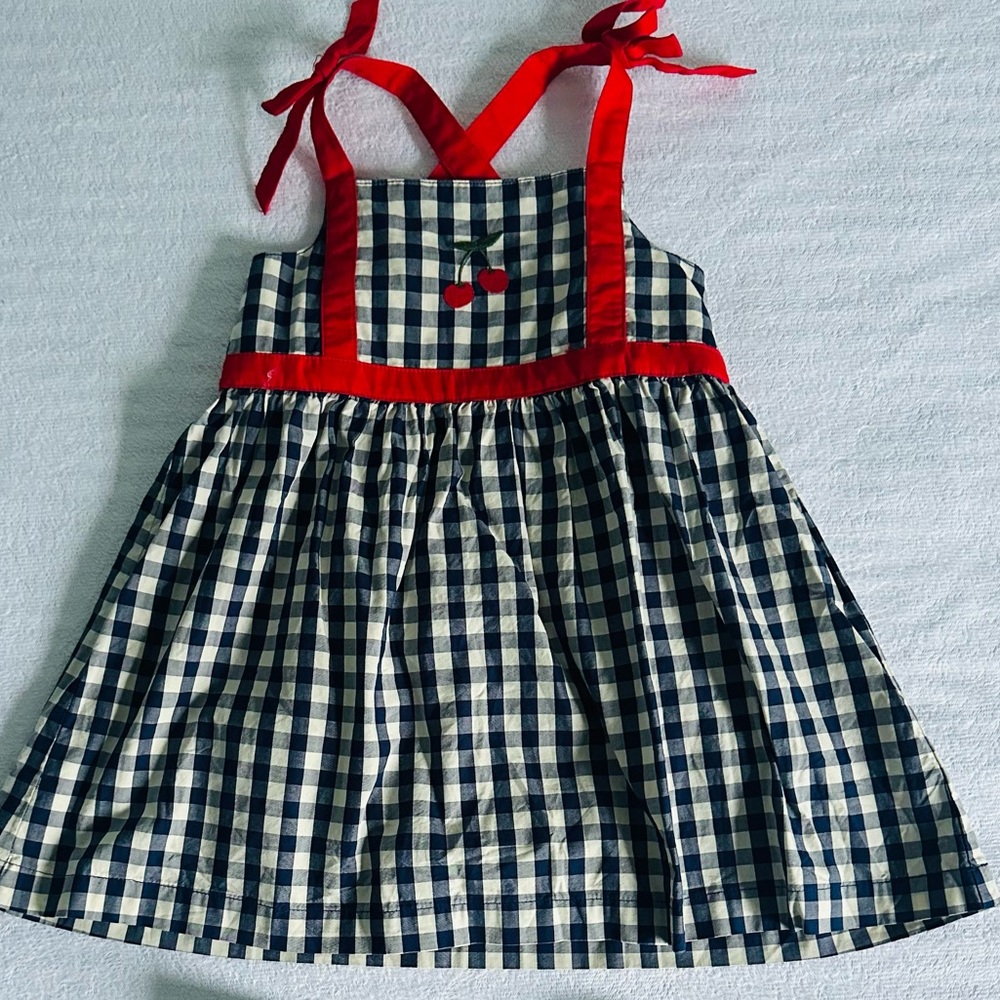 Hanna Andersson Red and Blue Checkered Kids Dress
